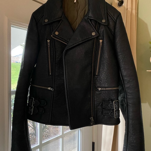 Free People Soho Faux Leather Moto Jacket - Picture 2 of 4